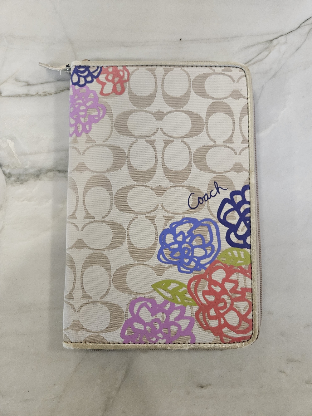 Coach Daisy Applique Tablet Crossbody Case (Model #F63818)
